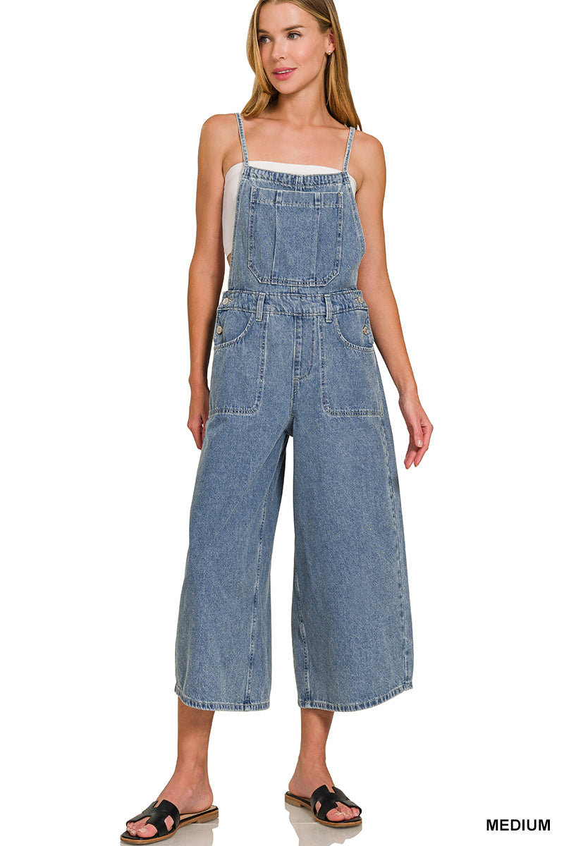DTO-9574 Wide Leg Overalls