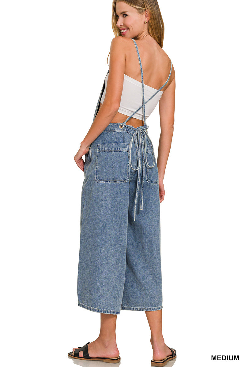 DTO-9574 Wide Leg Overalls