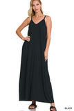 RS-1024Y Maxi  Dress Black