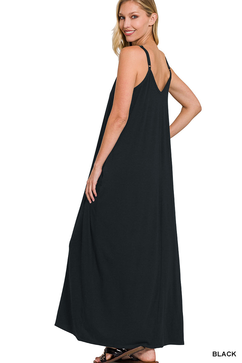 RS-1024Y Maxi  Dress Black