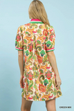 K1479 Green Mix Dress