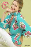 C5839 Boho Tunic Top