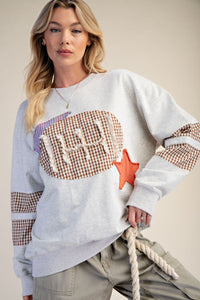 ET29526 Lt. Heather Grey Game Day Pullover