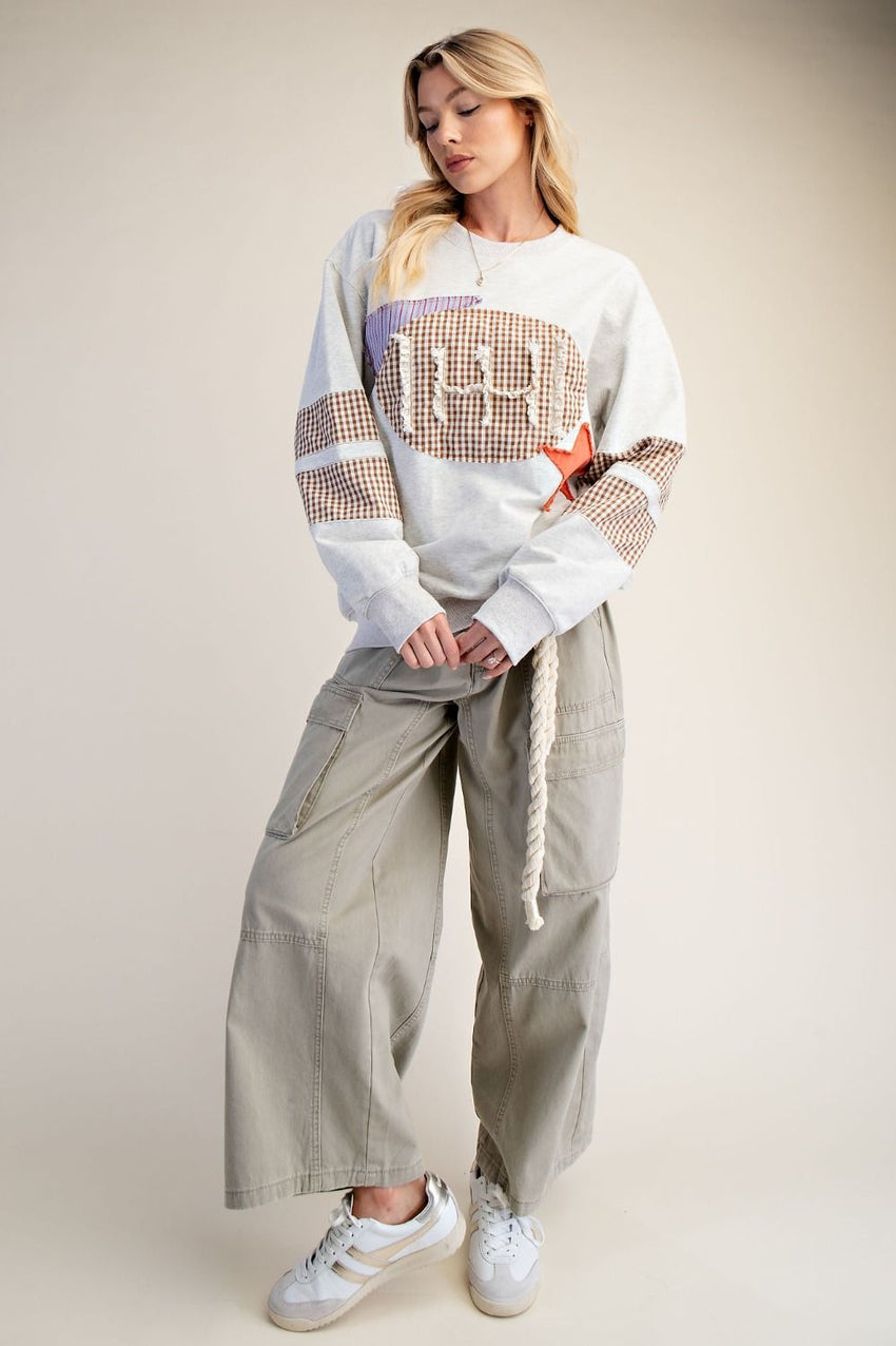 ET29526 Lt. Heather Grey Game Day Pullover