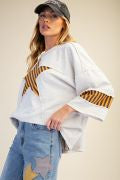 ET71883 Star Patch Terry Tunic