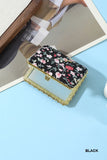 U938E Floral Mini Hand Mirror