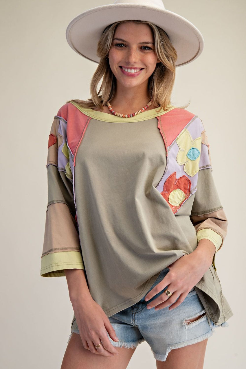 ET28821 Detailed Patch Top