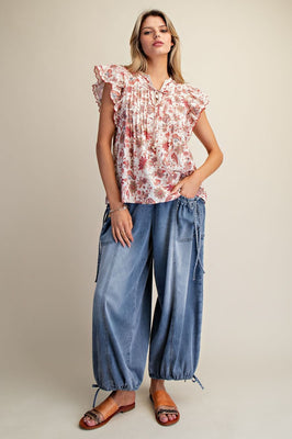 ET79133 Wing Slvs Style Top