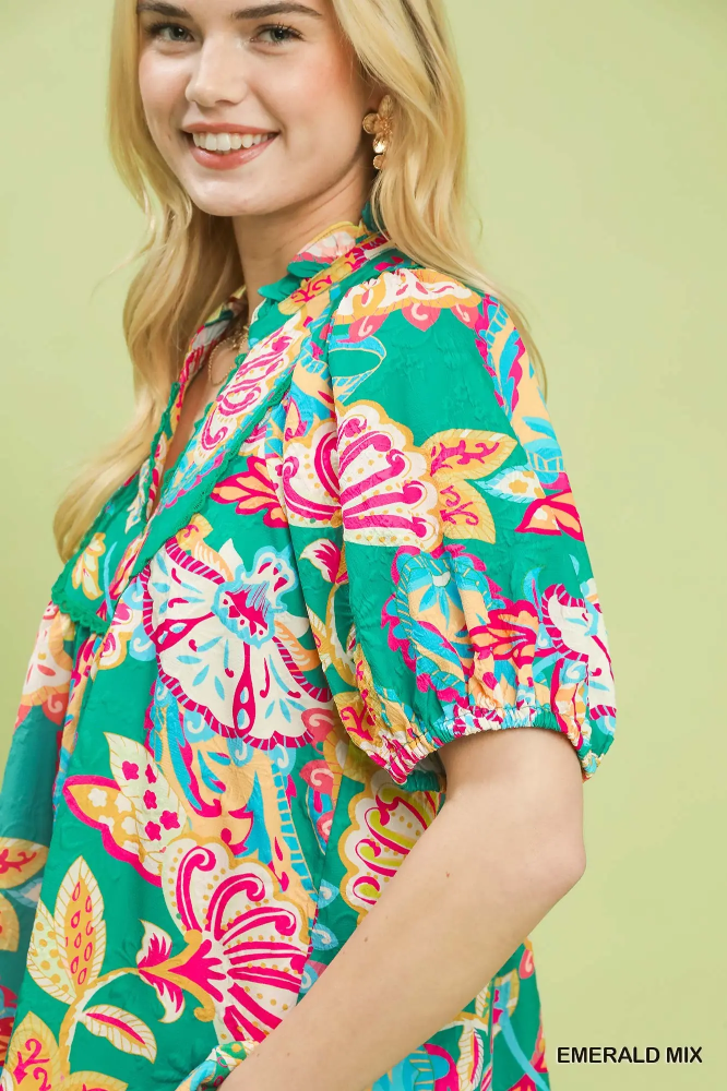 K1796 Green Emerald Top