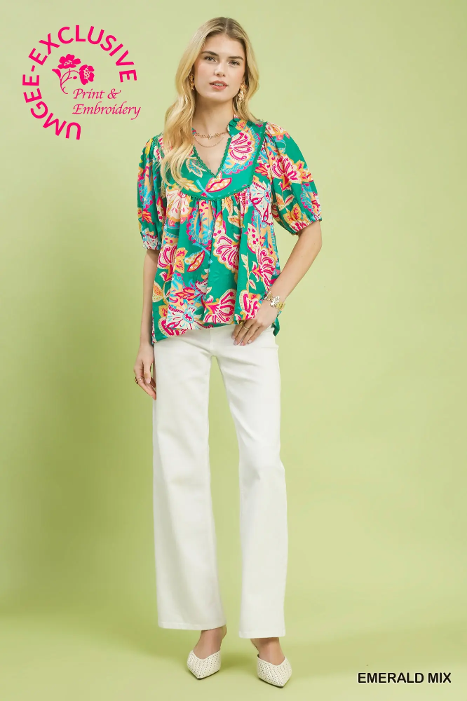 K1796 Green Emerald Top