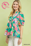 K1796 Green Emerald Top