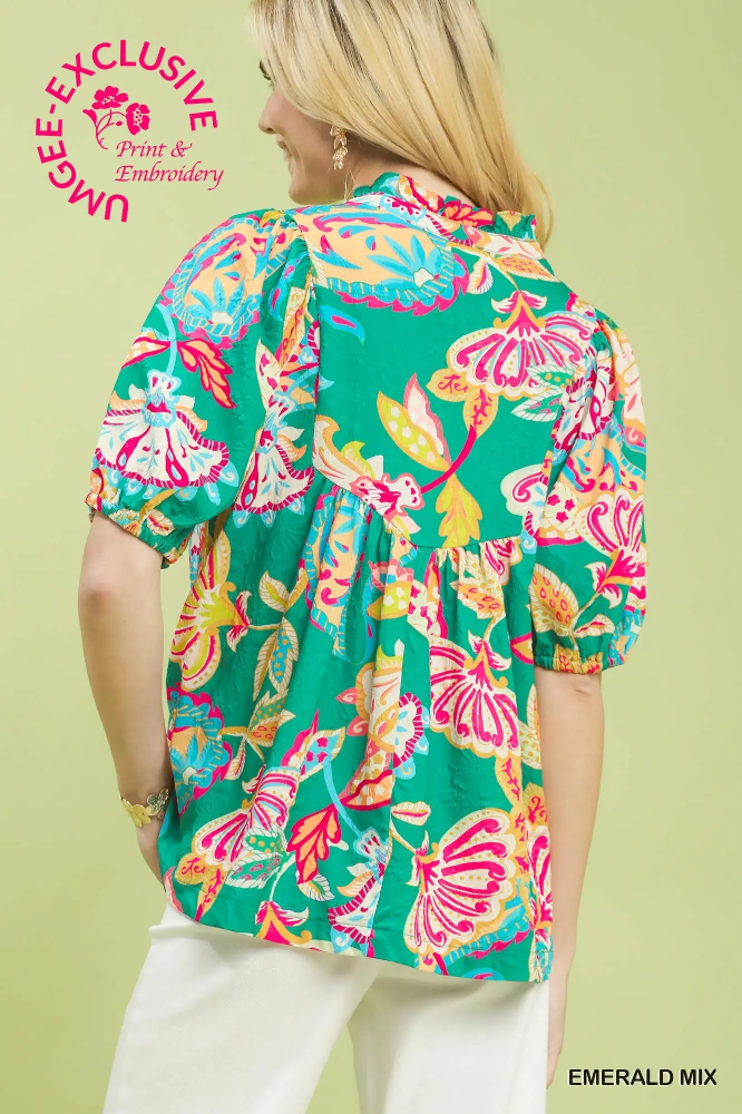 K1796 Green Emerald Top