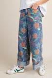 ET90245 Floral Washed Denim