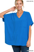 QT-2740D4 V-Neck DOLMAN SS Top