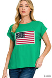 CT-3499Y American Flag Tee