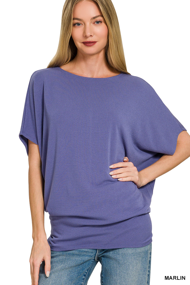 HW-2759Y Bost Neck Top