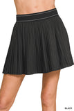 QS-7396A5 Black Knife-Pleat Mini