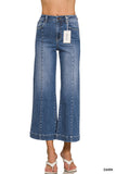 DYP-9555DD  Wide Leg Cropped Denim