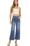 DYP-9555DD  Wide Leg Cropped Denim