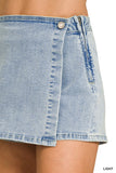 DCP-9569LLA5 Wrap Skort Denim
