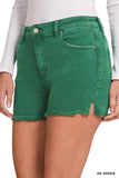 DMP-1843A Acid Wash Dk Green Short