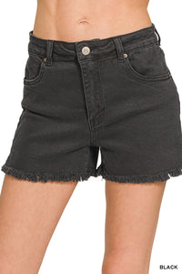 DMP-1843A Ash Black Acid Wash Short