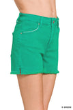 DMP-1843A Acid Wash Kelly Green Short