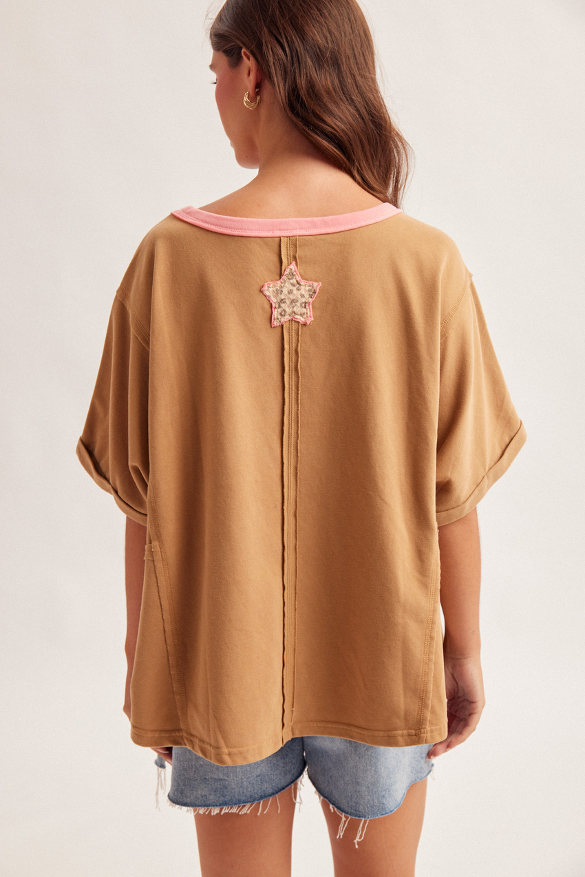 34262 Animal Print USA Top
