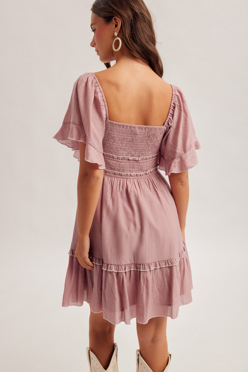 37858 Smocked Mini Dress