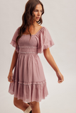 37858 Smocked Mini Dress