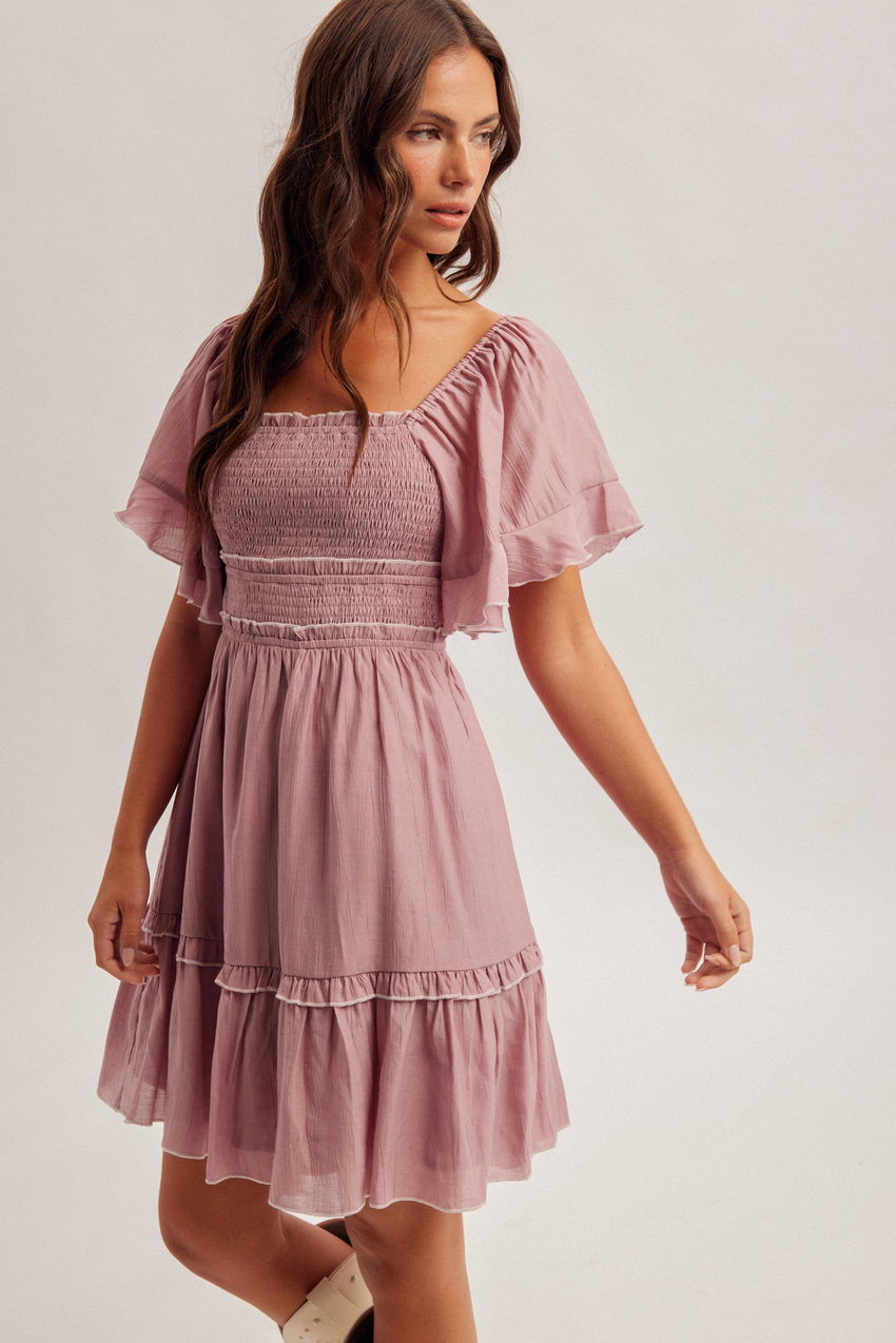37858 Smocked Mini Dress