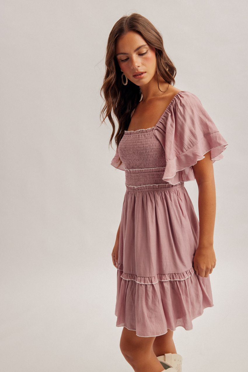 37858 Smocked Mini Dress