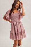 37858 Smocked Mini Dress