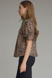 T31886 Lopsrd Print Embroidered Top