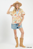 C6326 Coral Mix Top