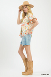 C6326 Coral Mix Top