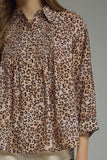 T31379 Leopard3/4 Sleeve Top