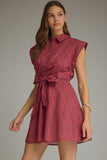 D3684 Striped Mini Dress