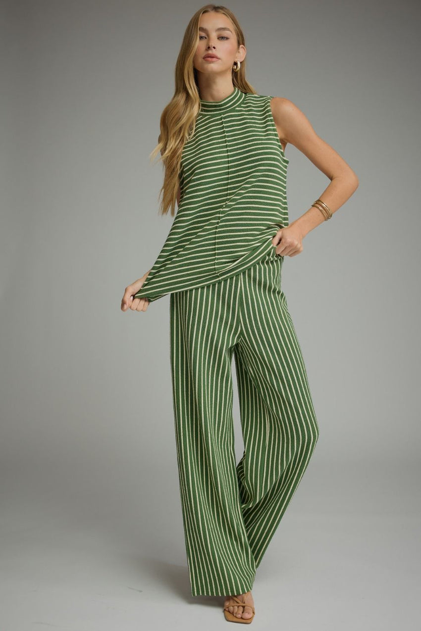 P33448 Striped Knit Pants