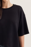 T31290 Black Scallop Lace Top