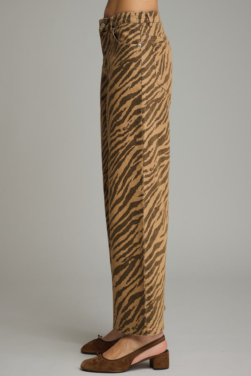 P31561 Zebra Wide Leg Pant