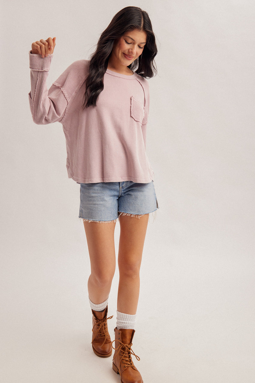 34546 Waffle Terry Top