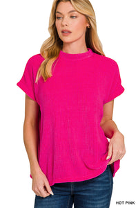 HW-2573D4 Pink Chenille Sweater