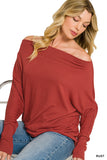 HW-2760Y Rust HACCI Dolman Top