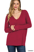 TW-2211D6 Viscose Seam Sweater