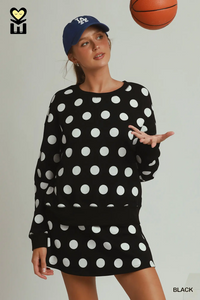 H1259-S Polka Dot Skort