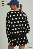 H1259-T Polka Dot Pullover