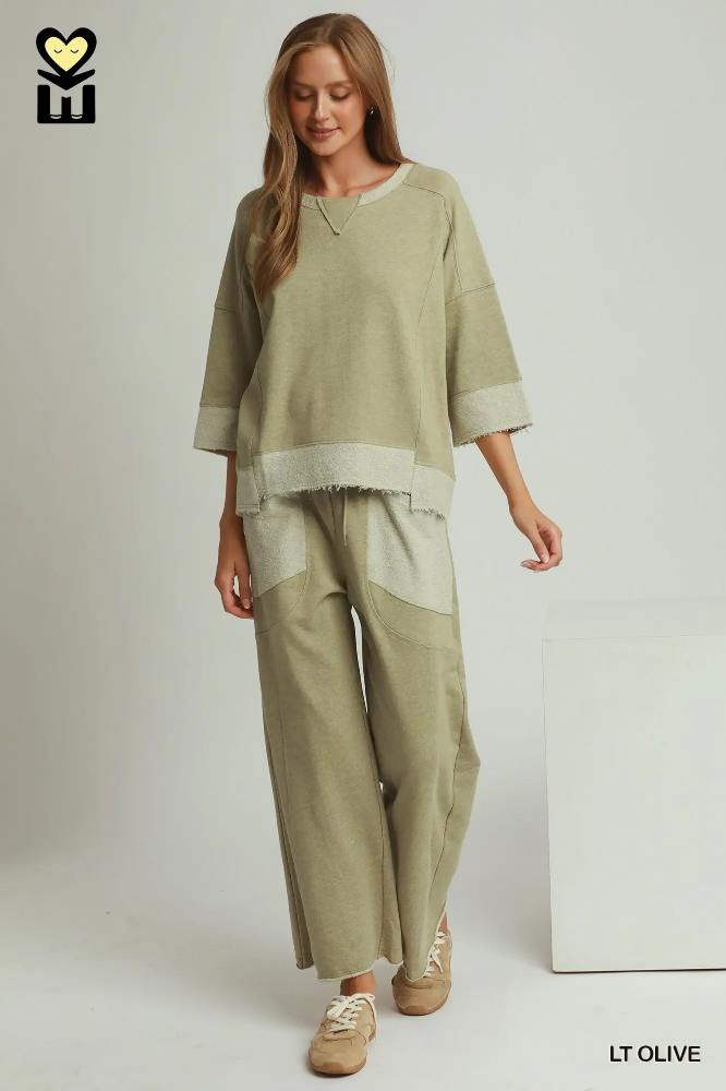 H1289 Vintage Pullover Lt Olive