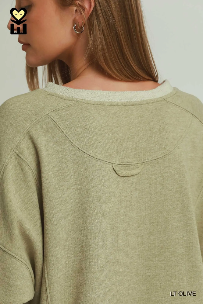 H1289 Vintage Pullover Lt Olive