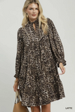 C6903 Leopard Print Dress